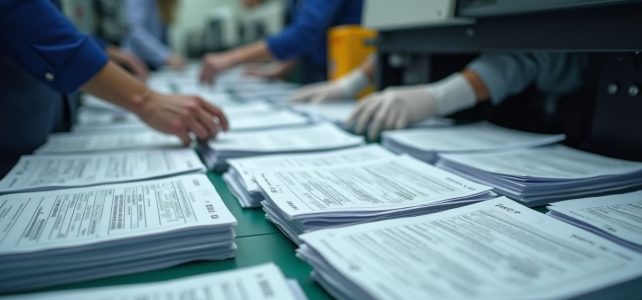 Combien coûte l’impression conforme à la loi pour 10 000 bulletins de vote ? Combien coûte l’impression conforme à la loi pour 10 000 bulletins de vote ?